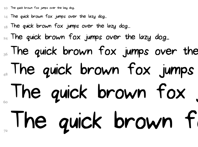 Proper Princess font waterfall